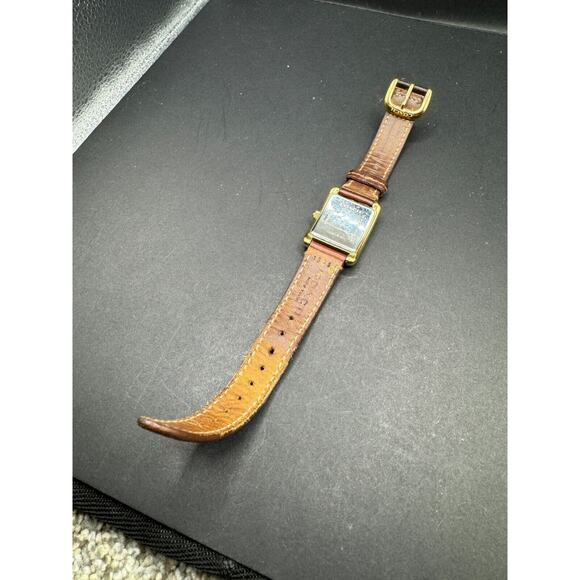 Coach Stainless Steel Gold Tone Square Watch CA.88.7.34.0914 White Dial Working main image 6